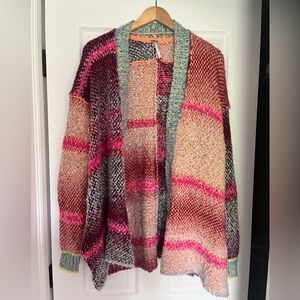 Free People Colorful Cardigan